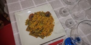 Paella de pollo
